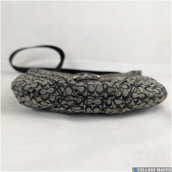 Authentic COACH Soho Mini Signature Swingpack - Black & Gray C Jacquard - Picture 10 of 15